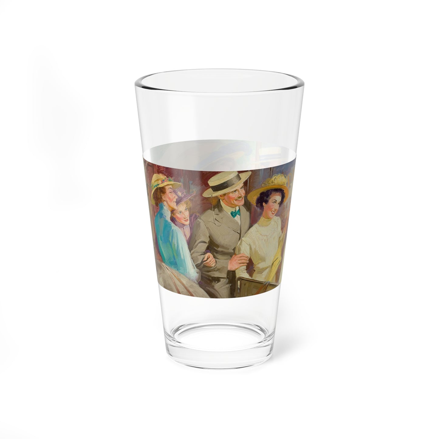 Lounging Couples - Pint Glass 16oz-Go Mug Yourself