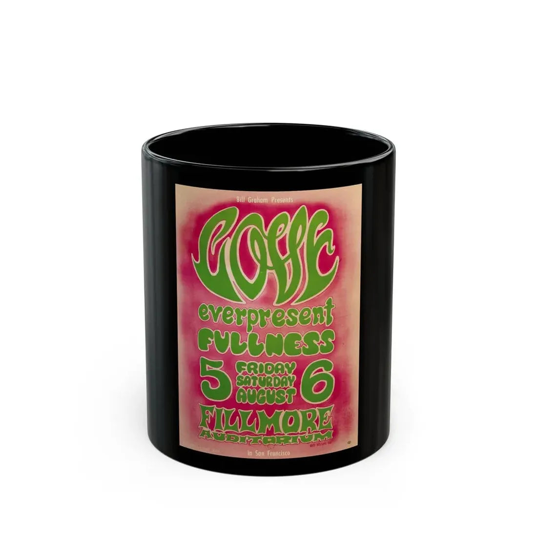 Love (1966) (Music Poster) Black Coffee Mug 11oz - Go Mug Yourself