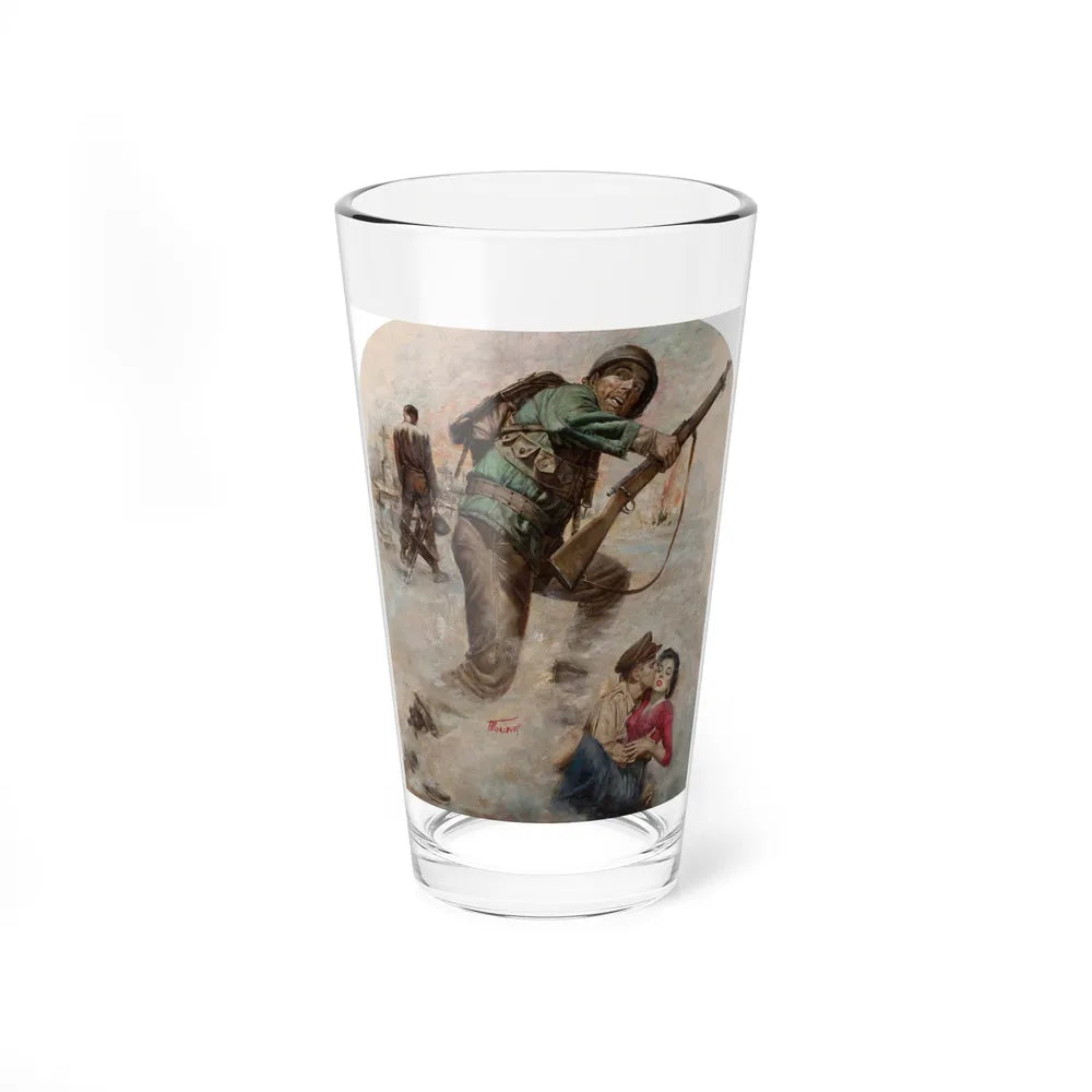 Love Among the Combat, paperback cover - Pint Glass 16oz-16oz-Go Mug Yourself