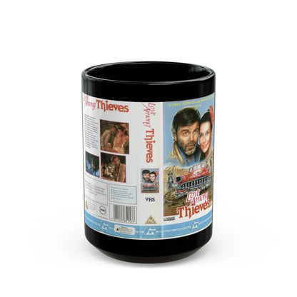 LOVE AMONG THIEVES (VHS COVER) - Black Coffee Mug-15oz-Go Mug Yourself