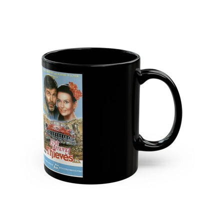 LOVE AMONG THIEVES (VHS COVER) - Black Coffee Mug-Go Mug Yourself