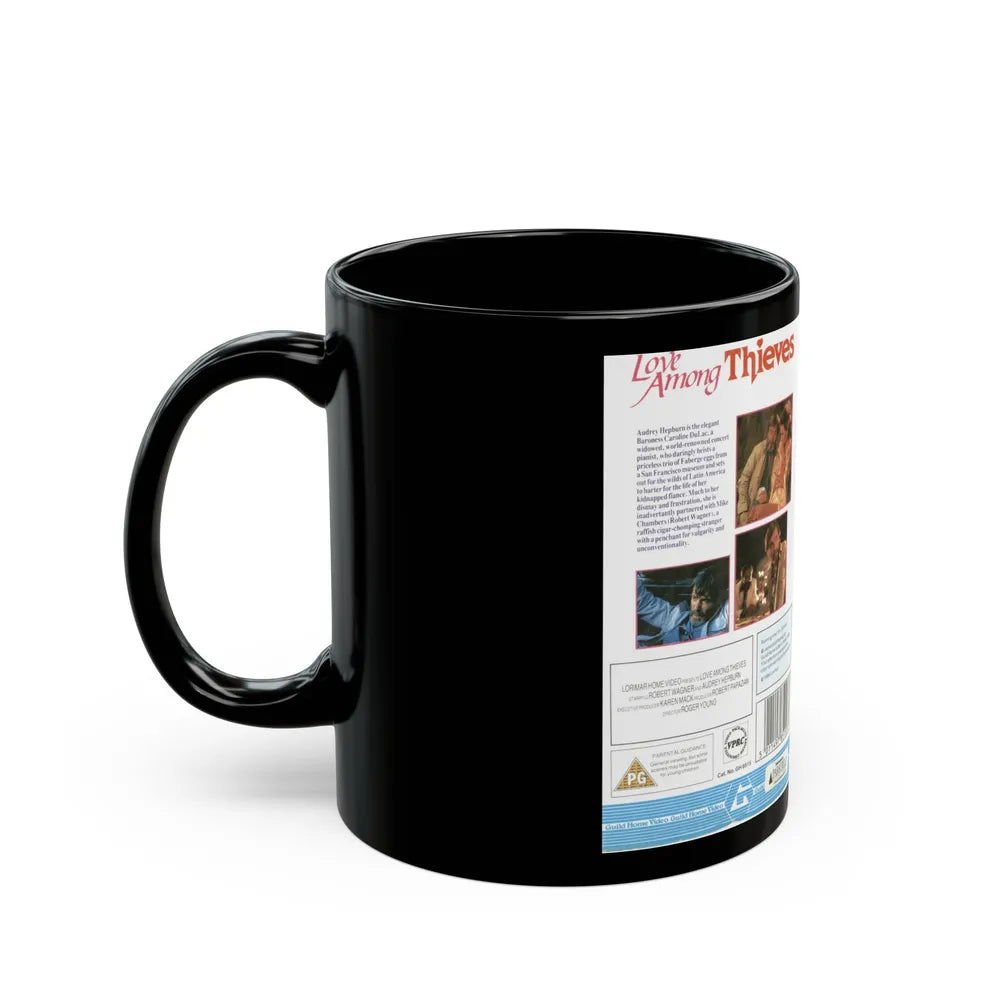 LOVE AMONG THIEVES (VHS COVER) - Black Coffee Mug-Go Mug Yourself