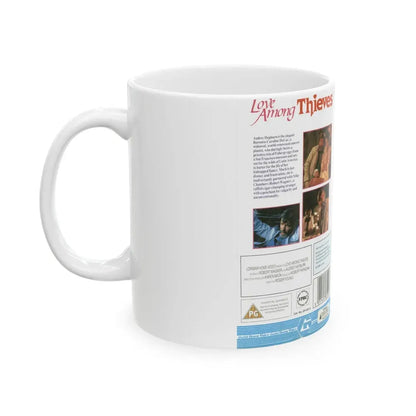 LOVE AMONG THIEVES (VHS COVER) - White Coffee Mug - Go Mug Yourself