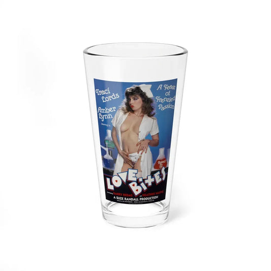 LOVE BITES 1985 Movie Poster - Pint Glass 16oz 16oz - Go Mug Yourself