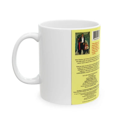 LOVE BITES OUT AND OUT PICTURES (VHS COVER) - White Coffee Mug-Go Mug Yourself