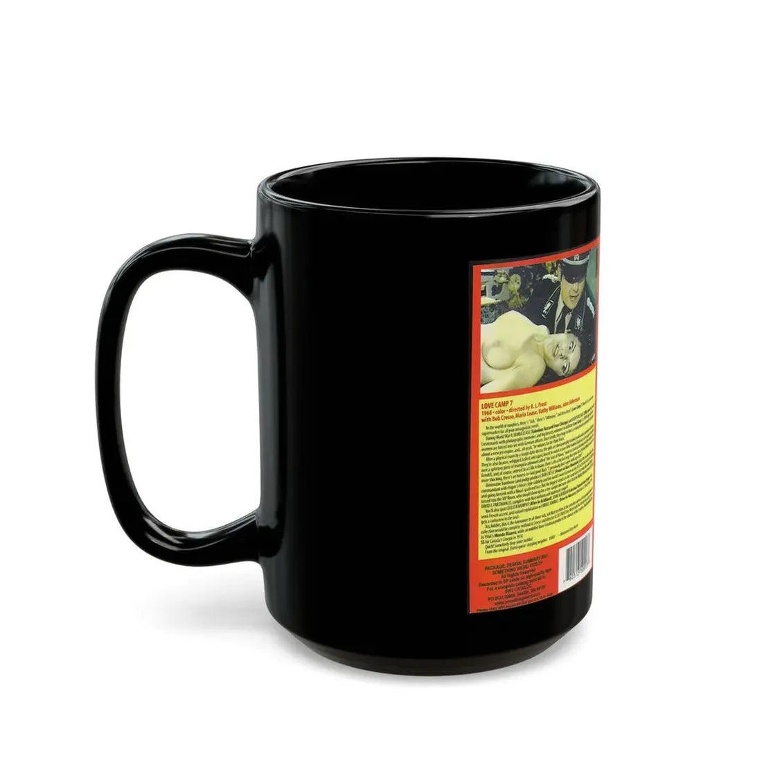 LOVE CAMP 7 SOMETHING WEIRD VIDEO (VHS COVER) - Black Coffee Mug - Go Mug Yourself