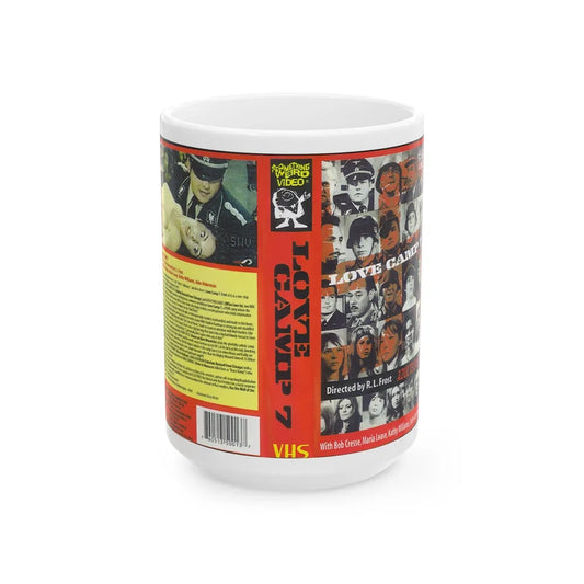 LOVE CAMP 7 SOMETHING WEIRD VIDEO (VHS COVER) - White Coffee Mug-15oz-Go Mug Yourself