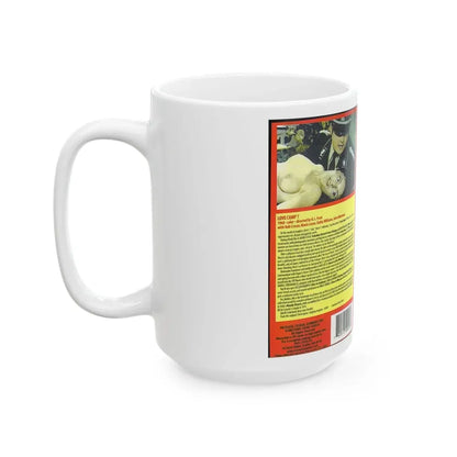 LOVE CAMP 7 SOMETHING WEIRD VIDEO (VHS COVER) - White Coffee Mug - Go Mug Yourself