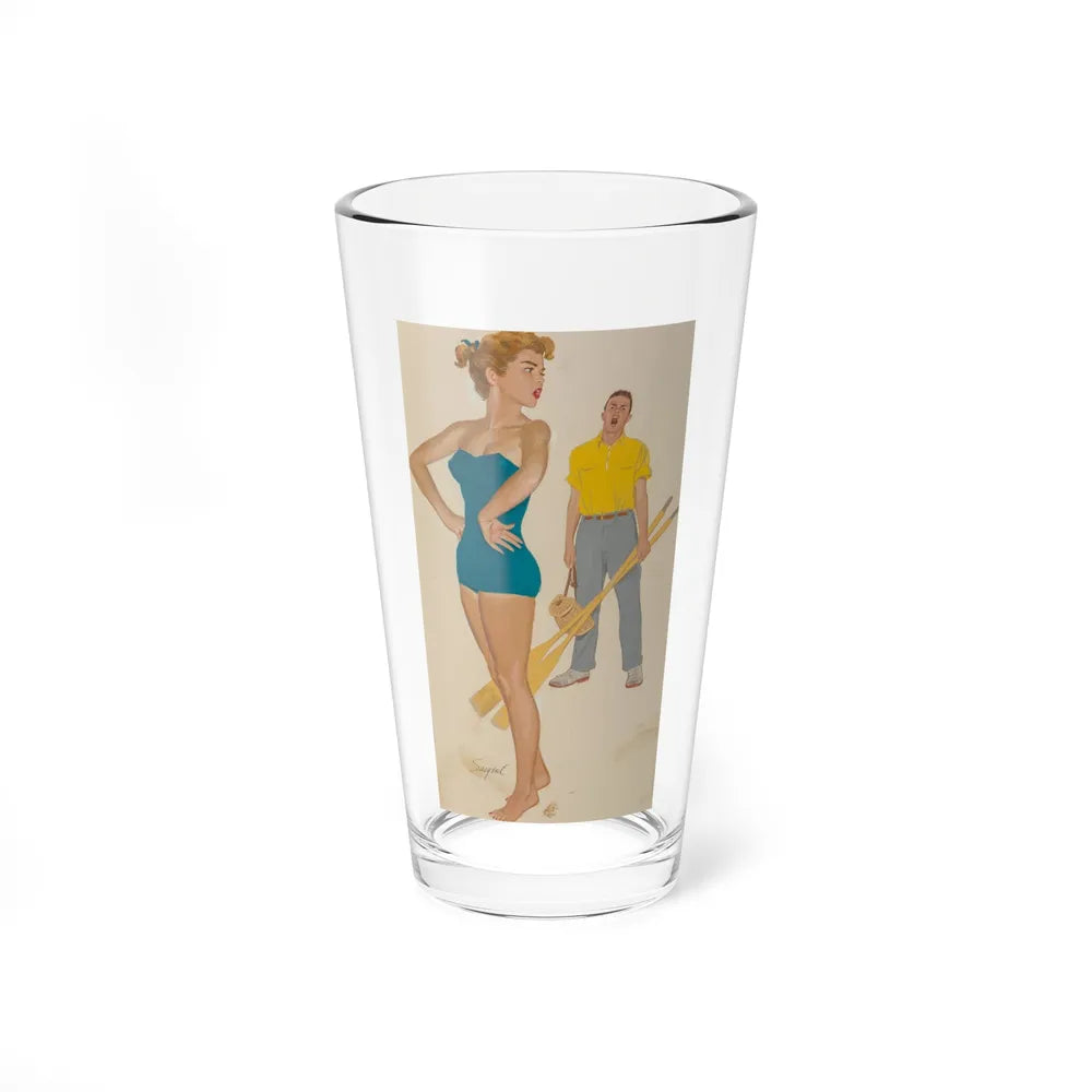 Love is a Funny Thing, The Saturday Evening Post interior illustration, October 25, 1964 - Pint Glass 16oz-16oz-Go Mug Yourself