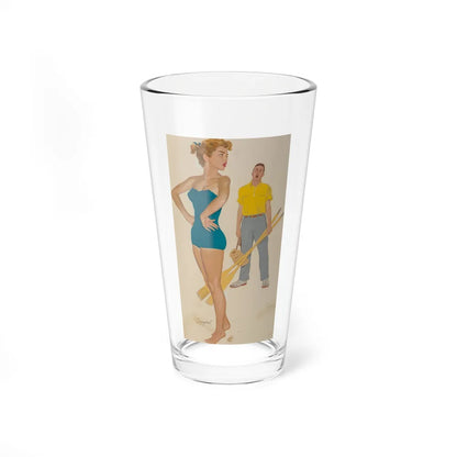 Love is a Funny Thing, The Saturday Evening Post interior illustration, October 25, 1964 - Pint Glass 16oz-16oz-Go Mug Yourself