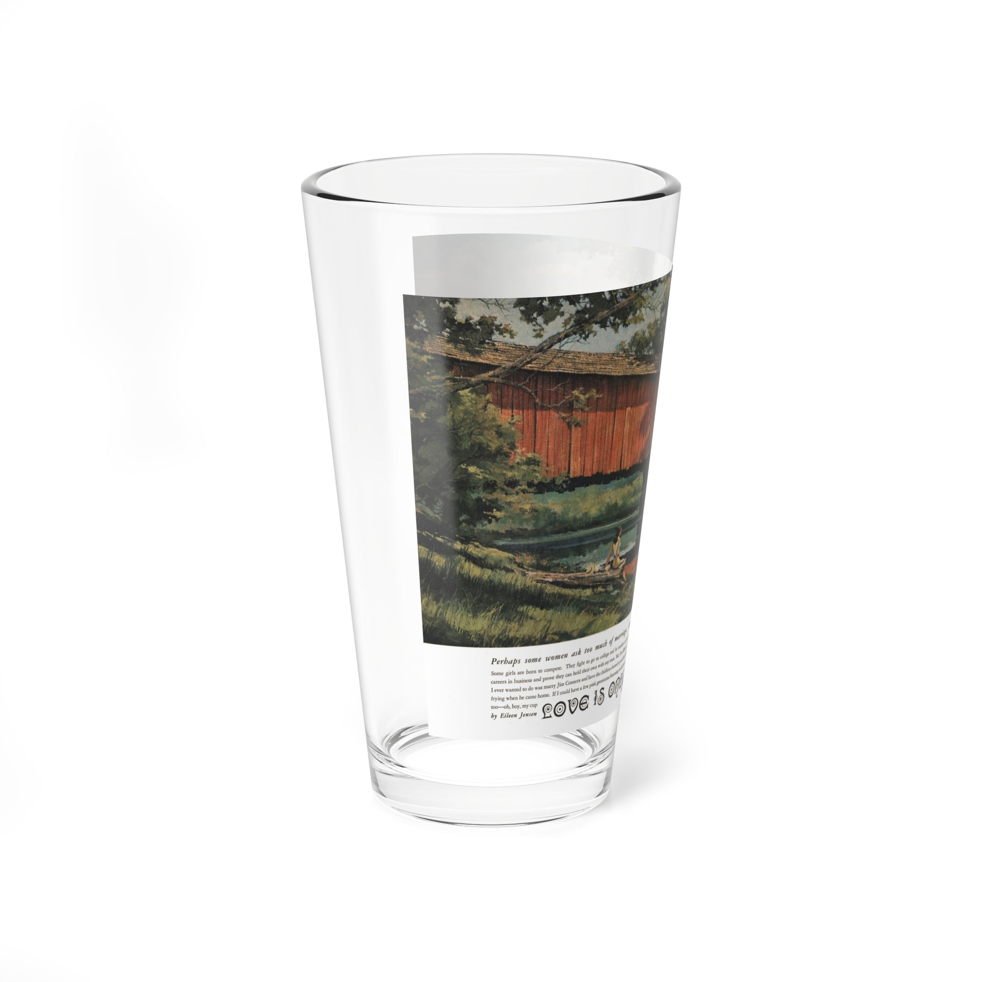 Love is Only a Beginning, Redbook, January 1961 - Pint Glass 16oz-Go Mug Yourself