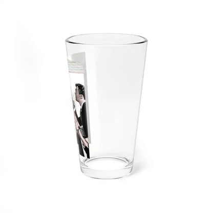 Love Laughs At a Baby Sitter, Redbook, April 1948 - Pint Glass 16oz - Go Mug Yourself