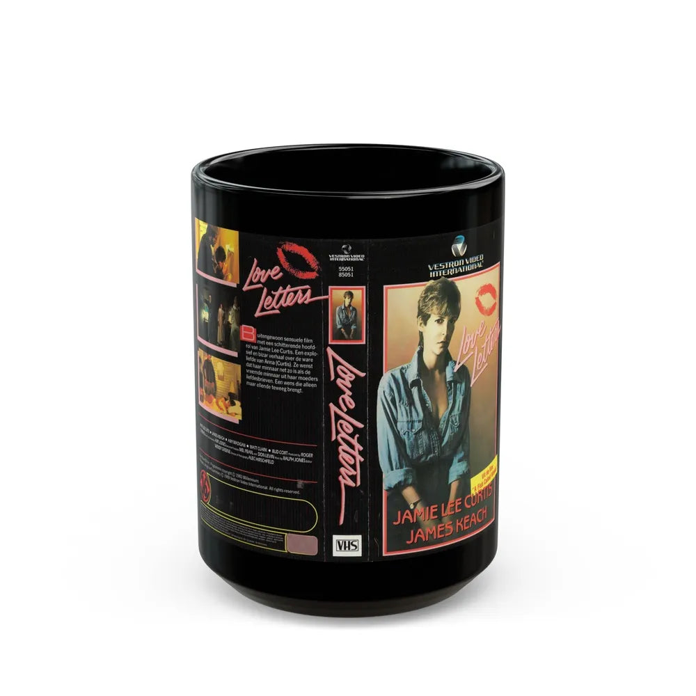 LOVE LETTERS JAMIE LEE CURTIS (VHS COVER) - Black Coffee Mug-15oz-Go Mug Yourself