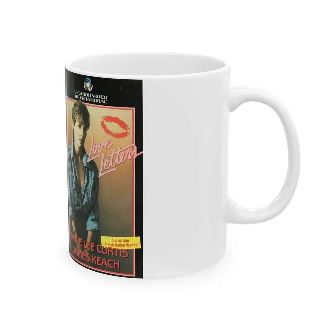 LOVE LETTERS JAMIE LEE CURTIS (VHS COVER) - White Coffee Mug - Go Mug Yourself