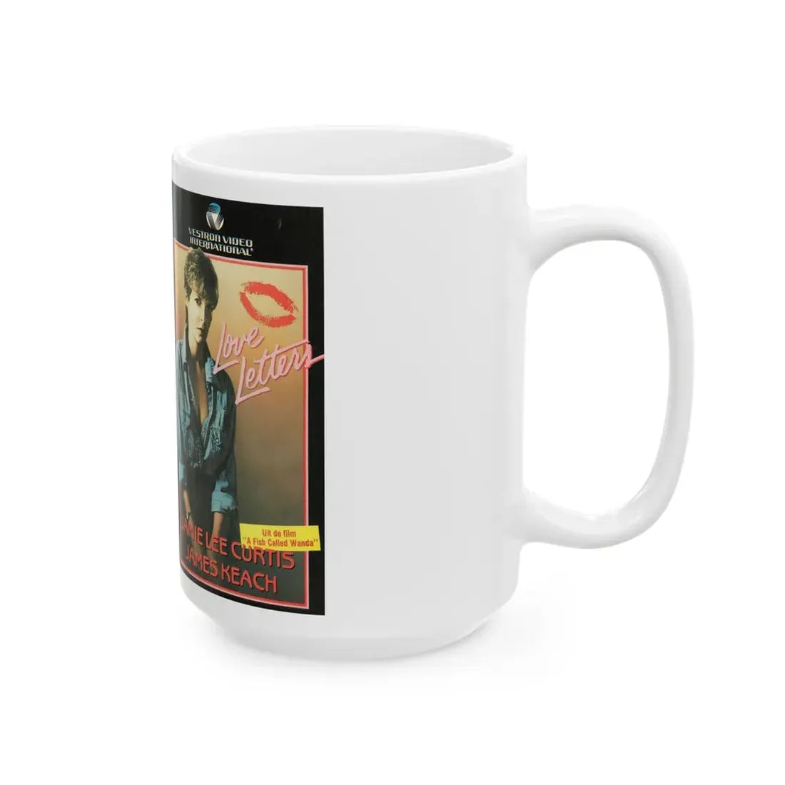 LOVE LETTERS JAMIE LEE CURTIS (VHS COVER) - White Coffee Mug - Go Mug Yourself