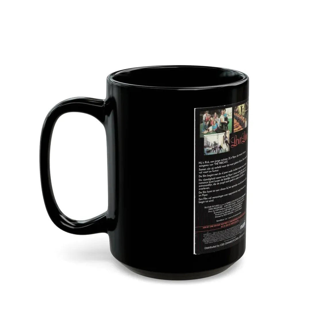 LOVE LINES (VHS COVER) - Black Coffee Mug - Go Mug Yourself