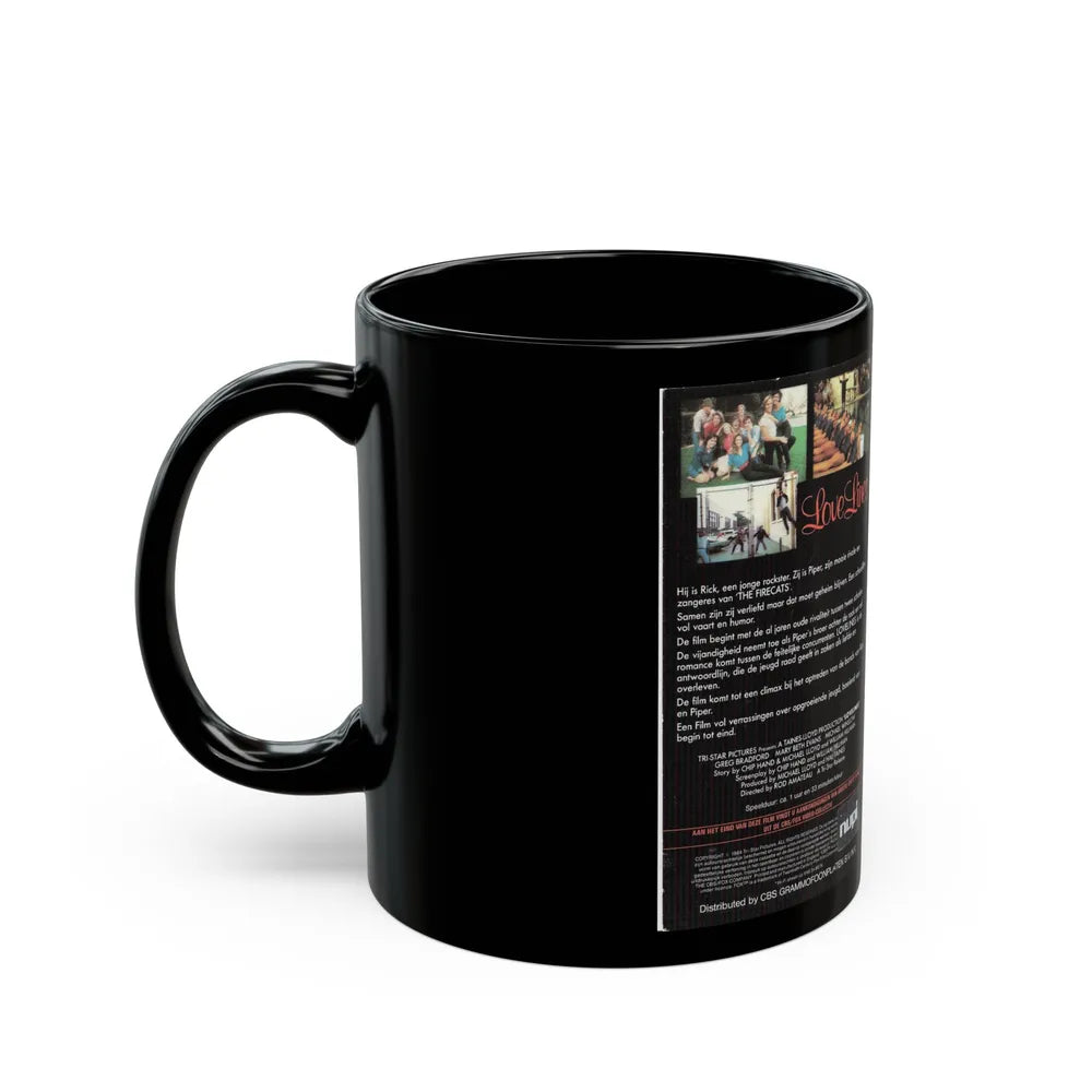 LOVE LINES (VHS COVER) - Black Coffee Mug-Go Mug Yourself