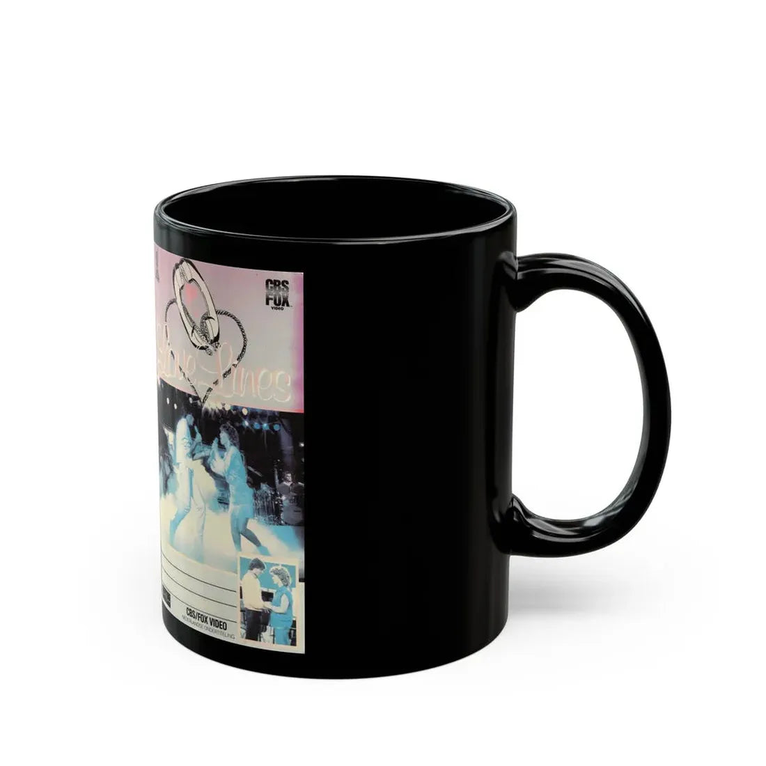 LOVE LINES (VHS COVER) - Black Coffee Mug - Go Mug Yourself