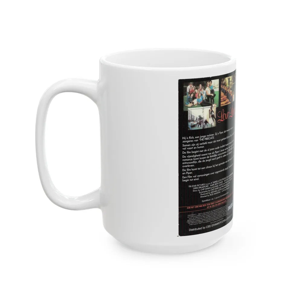 LOVE LINES (VHS COVER) - White Coffee Mug-Go Mug Yourself