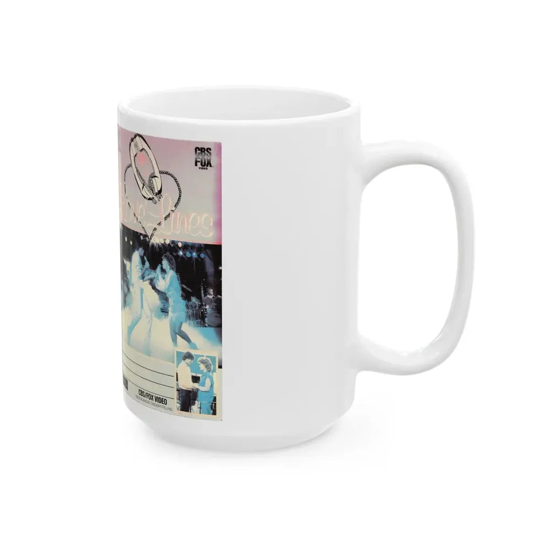 LOVE LINES (VHS COVER) - White Coffee Mug - Go Mug Yourself