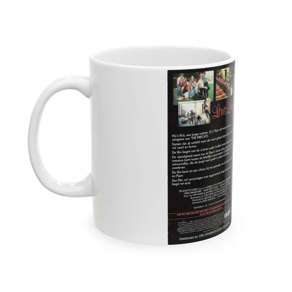 LOVE LINES (VHS COVER) - White Coffee Mug-Go Mug Yourself