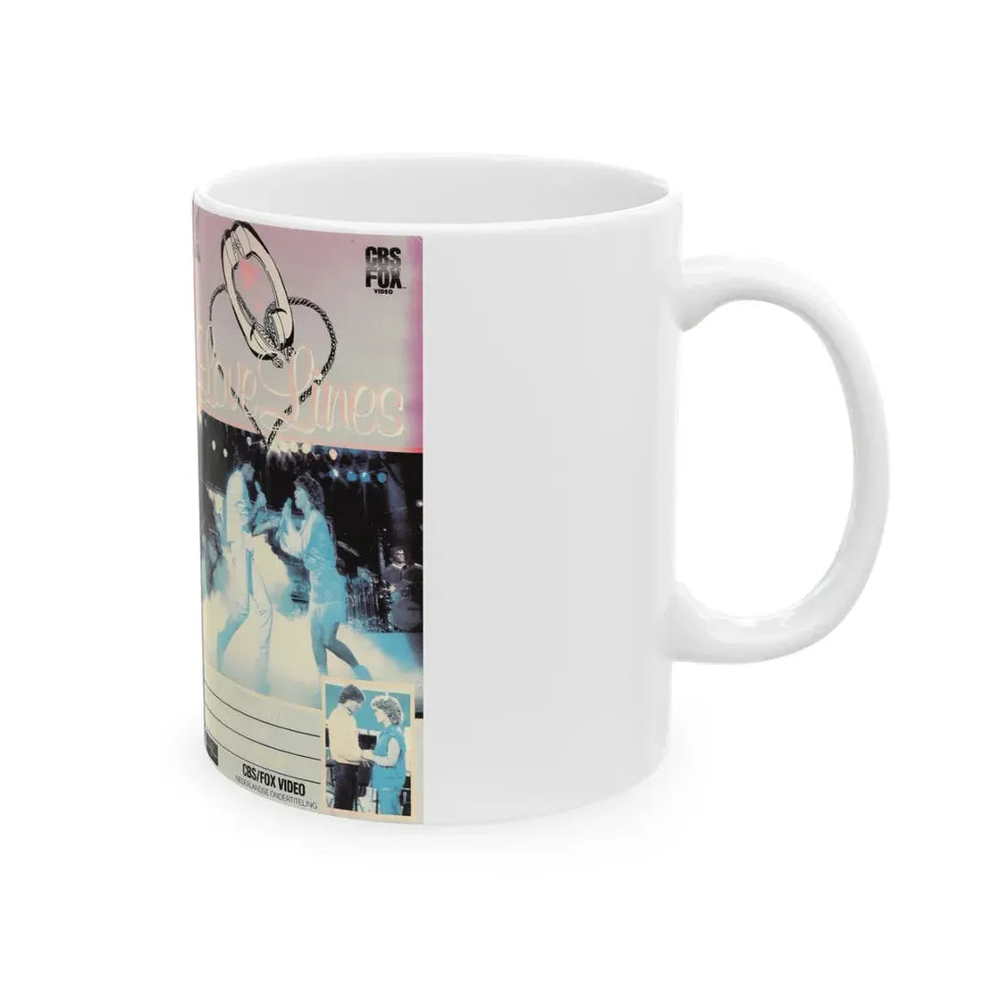 LOVE LINES (VHS COVER) - White Coffee Mug - Go Mug Yourself