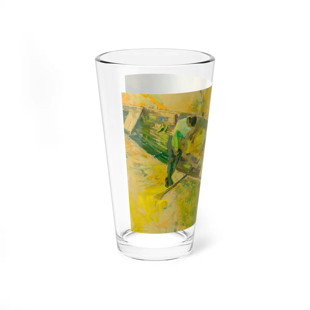 Love on the Water, story illustration - Pint Glass 16oz-Go Mug Yourself