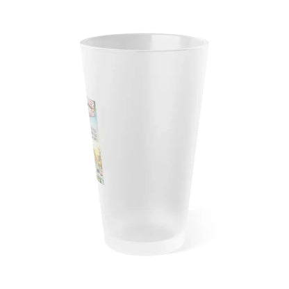 LOVE SLAVES OF THE AMAZON (BELGIAN) 1957 Movie Poster - Frosted Pint Glass 16oz - Go Mug Yourself