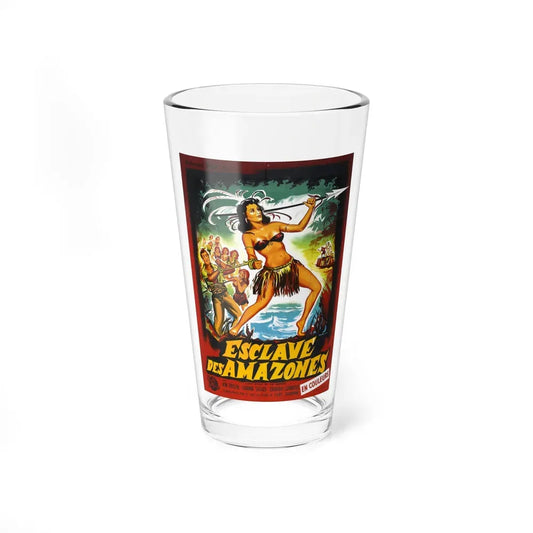 LOVE SLAVES OF THE AMAZON (FRENCH) 1957 Movie Poster - Pint Glass 16oz 16oz - Go Mug Yourself