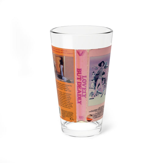 LOVELY BUT DEADLY ACTION (VHS COVER) Pint Glass 16oz-16oz-Go Mug Yourself