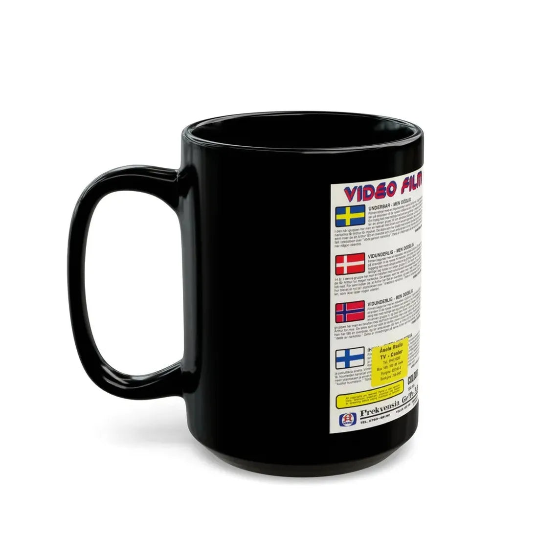 LOVELY BUT DEADLY (VHS COVER) - Black Coffee Mug - Go Mug Yourself