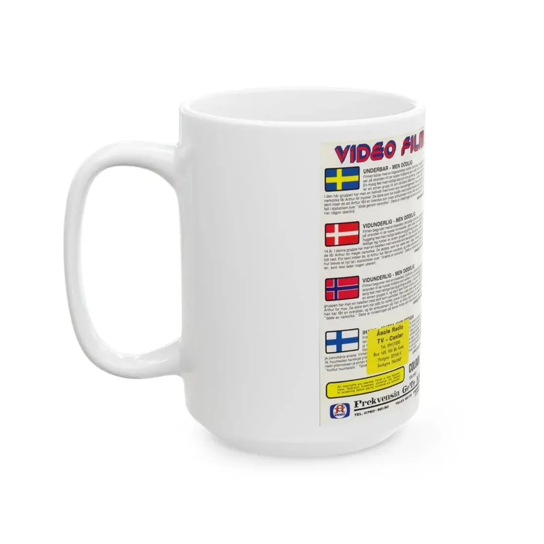 LOVELY BUT DEADLY (VHS COVER) - White Coffee Mug - Go Mug Yourself