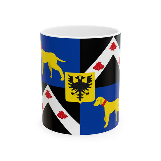 Lovendegem vlag (Belgium) White Coffee Mug-11oz-Go Mug Yourself