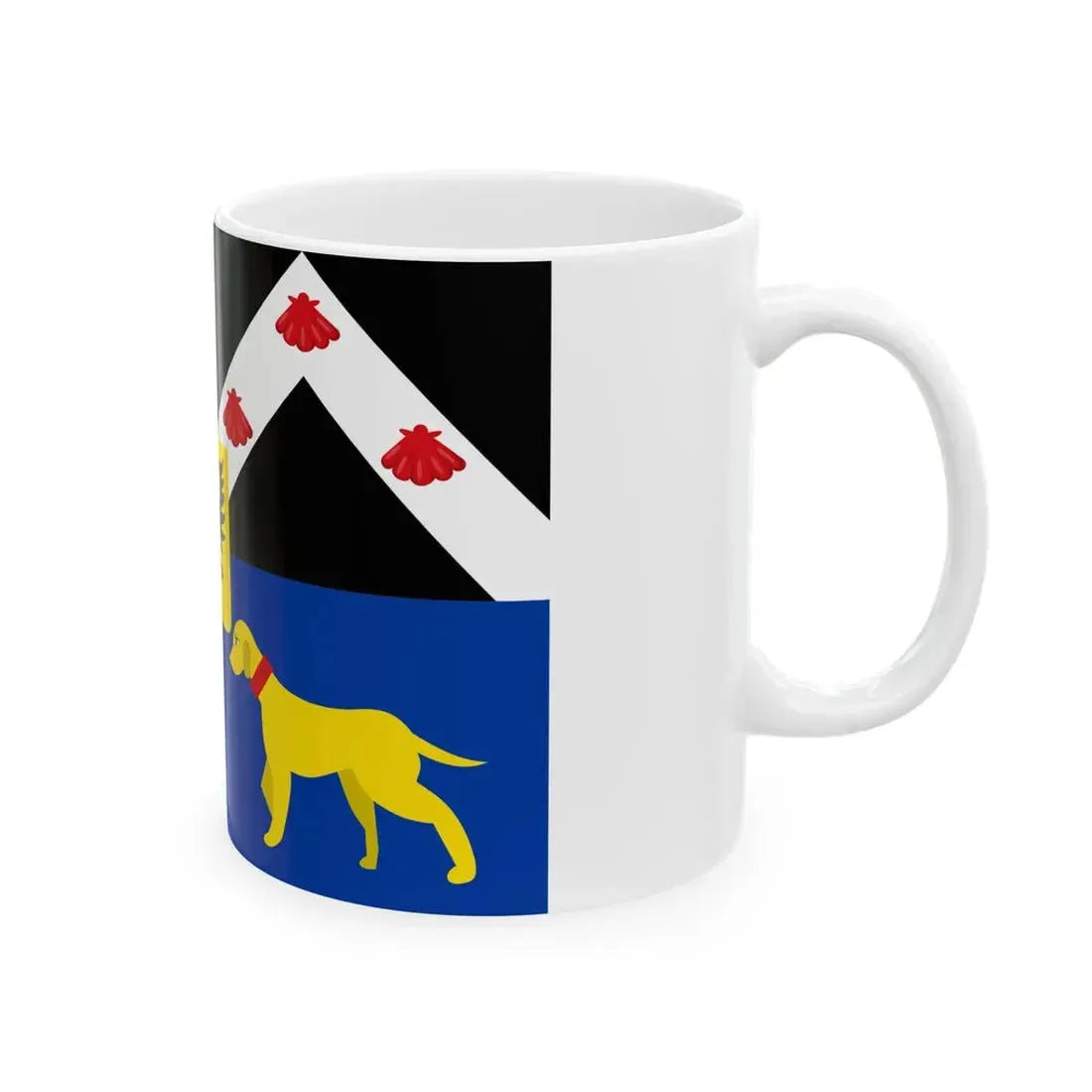 Lovendegem vlag (Belgium) White Coffee Mug - Go Mug Yourself