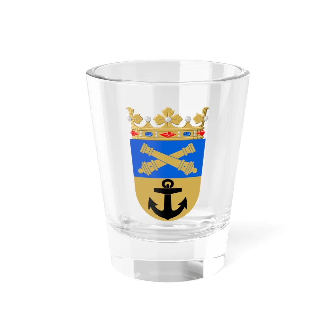 Loviisa.vaakuna (Finland) (Coat of Arms) Shot Glass 1.5oz 1.5oz - Go Mug Yourself