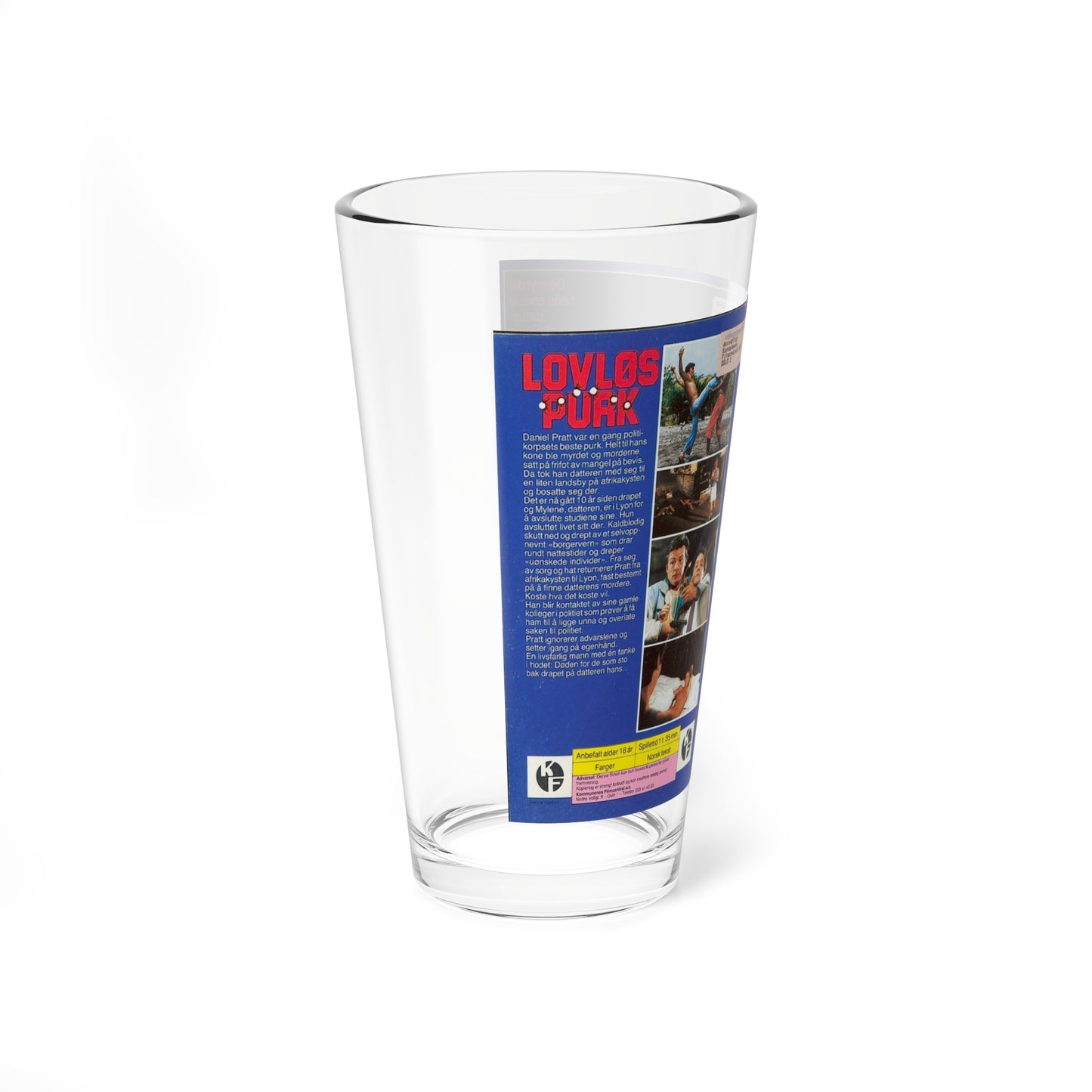 LOVLOS PURK (VHS COVER) Pint Glass 16oz-Go Mug Yourself