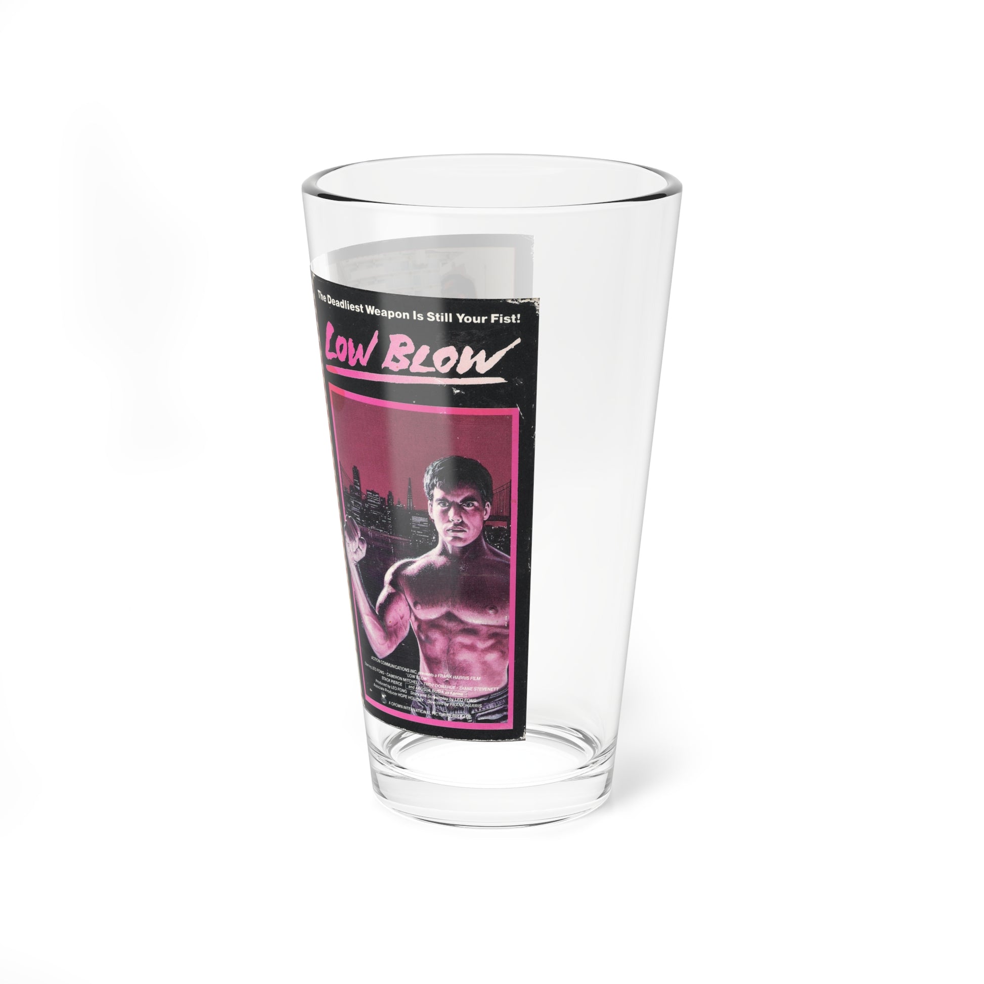 LOW BLOW (VHS COVER) Pint Glass 16oz-Go Mug Yourself