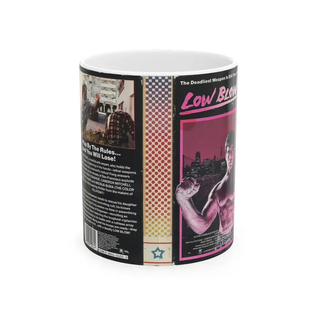 LOW BLOW (VHS COVER) - White Coffee Mug 11oz - Go Mug Yourself