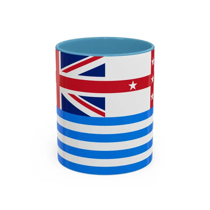 Lower Murray River Flag Australia - Accent Coffee Mug 11oz Light Blue - Go Mug Yourself