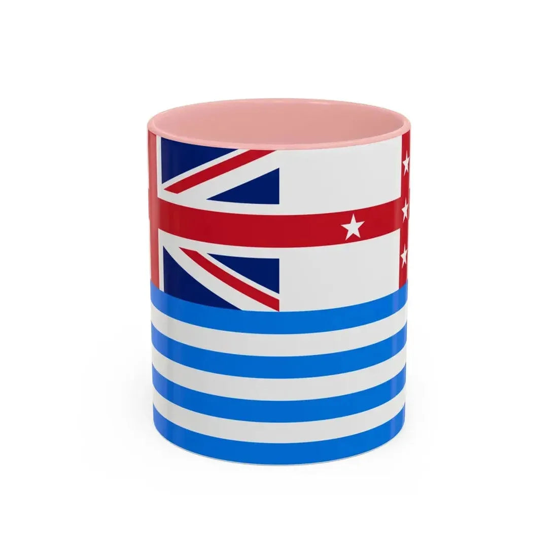 Lower Murray River Flag Australia - Accent Coffee Mug 11oz Pink - Go Mug Yourself