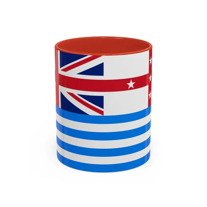 Lower Murray River Flag Australia - Accent Coffee Mug 11oz Red - Go Mug Yourself