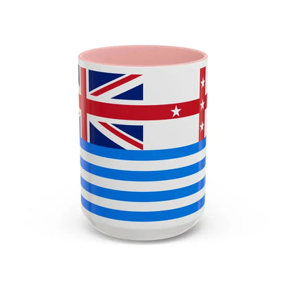Lower Murray River Flag Australia - Accent Coffee Mug 15oz Pink - Go Mug Yourself