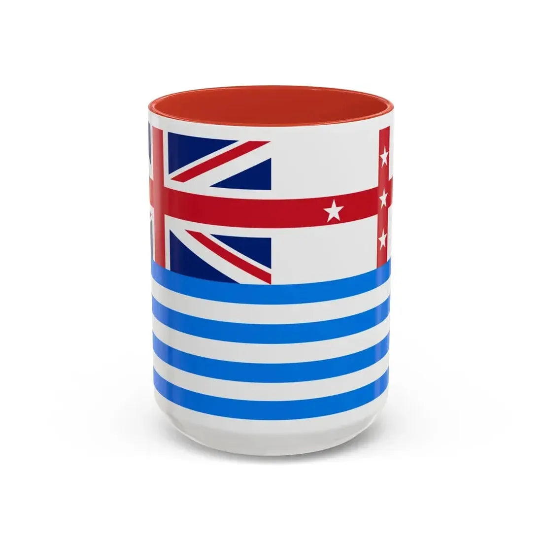 Lower Murray River Flag Australia - Accent Coffee Mug 15oz Red - Go Mug Yourself