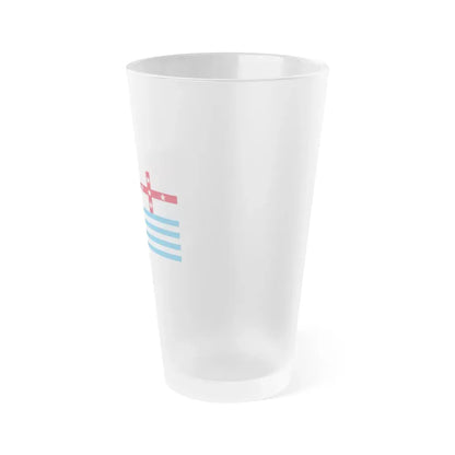 Lower Murray River Flag Australia - Frosted Pint Glass 16oz - Go Mug Yourself
