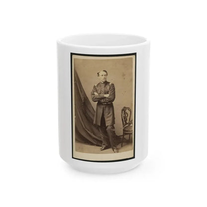 Lt. Robert G. Shaw, Standing, Facing Front (U.S. Civil War) White Coffee Mug 15oz - Go Mug Yourself