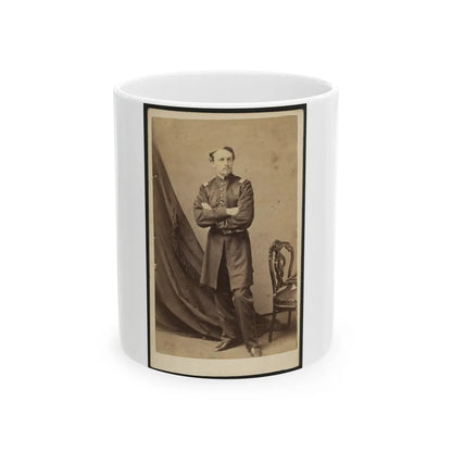 Lt. Robert G. Shaw, Standing, Facing Front (U.S. Civil War) White Coffee Mug-11oz-Go Mug Yourself