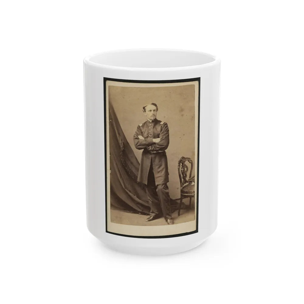 Lt. Robert G. Shaw, Standing, Facing Front (U.S. Civil War) White Coffee Mug-15oz-Go Mug Yourself