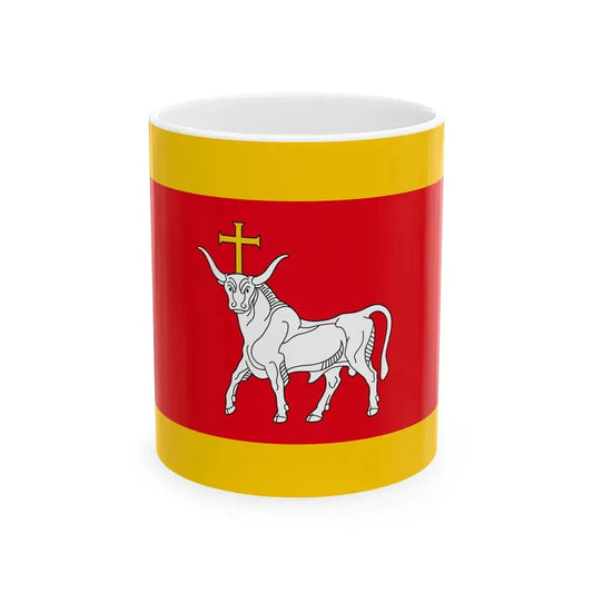 LTU Kaunas flag (Lithuania) White Coffee Mug 11oz - Go Mug Yourself