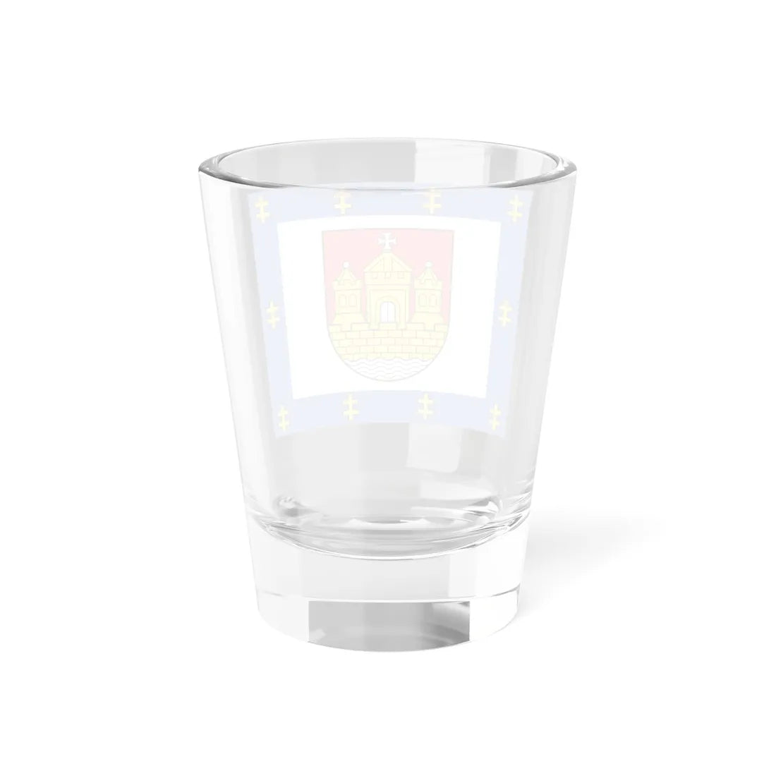 LTU Klaipėdos apskritis flag (Lithuania) Shot Glass 1.5oz - Go Mug Yourself