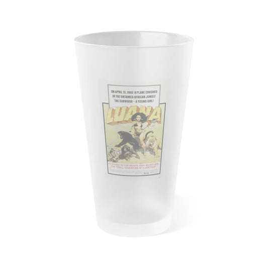 LUANA 1968 Movie Poster - Frosted Pint Glass 16oz-Go Mug Yourself